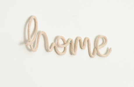Knitted word | home