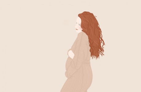 Custom individual portrait / Pregnancy portrait