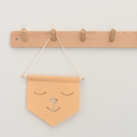 Felt Wall flag |  Bear