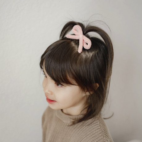 Knitted bow