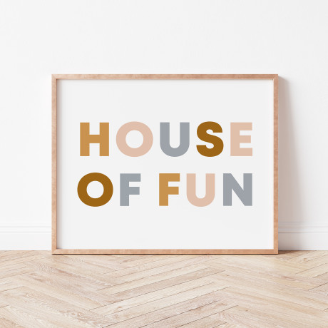 Wall art print | house of fun