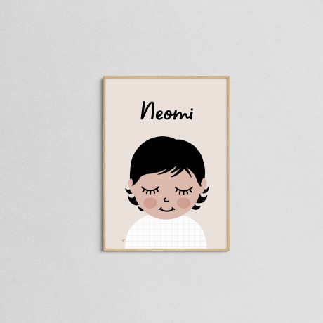 Happy little soul | Personalized Kids illustration