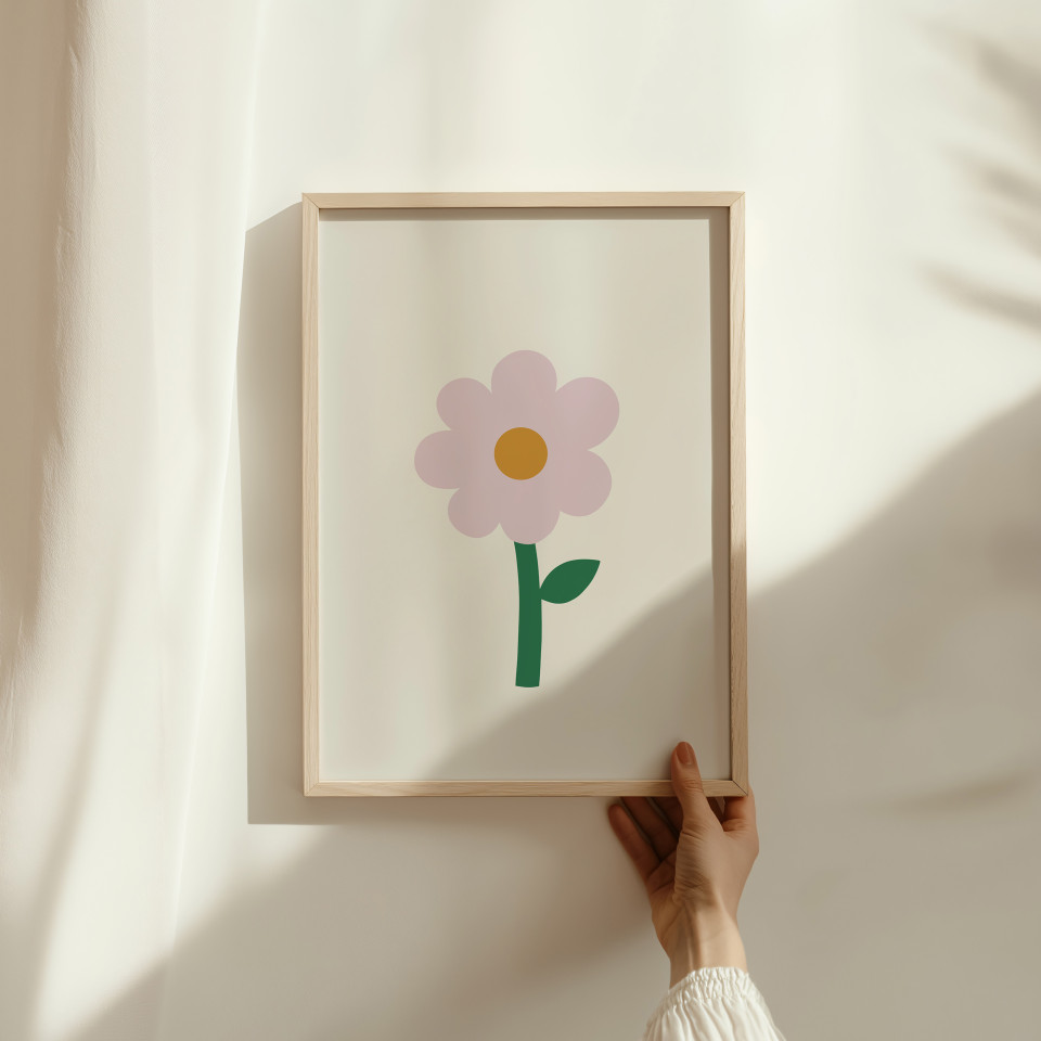 Kids wall art | Big flower