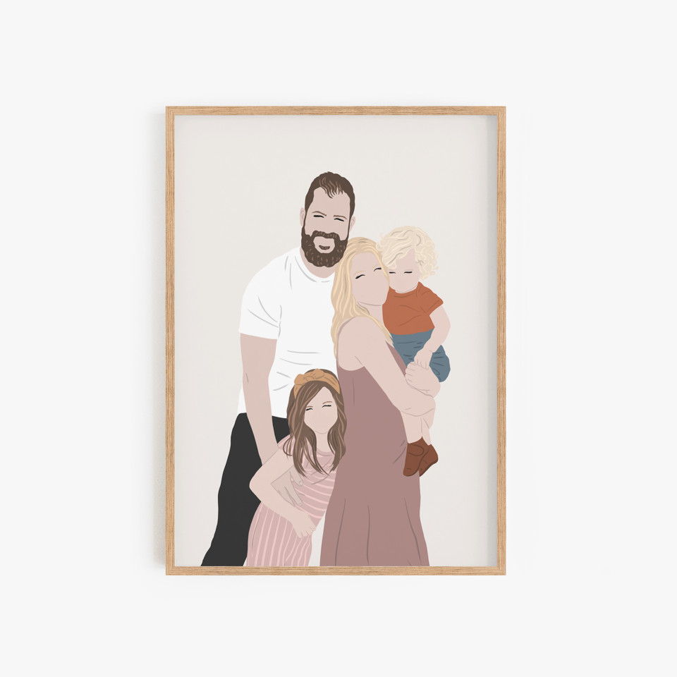 Custom portrait with details | 1-12 characters