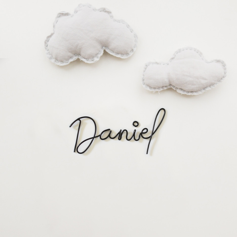 Custom wire word | Daniel font
