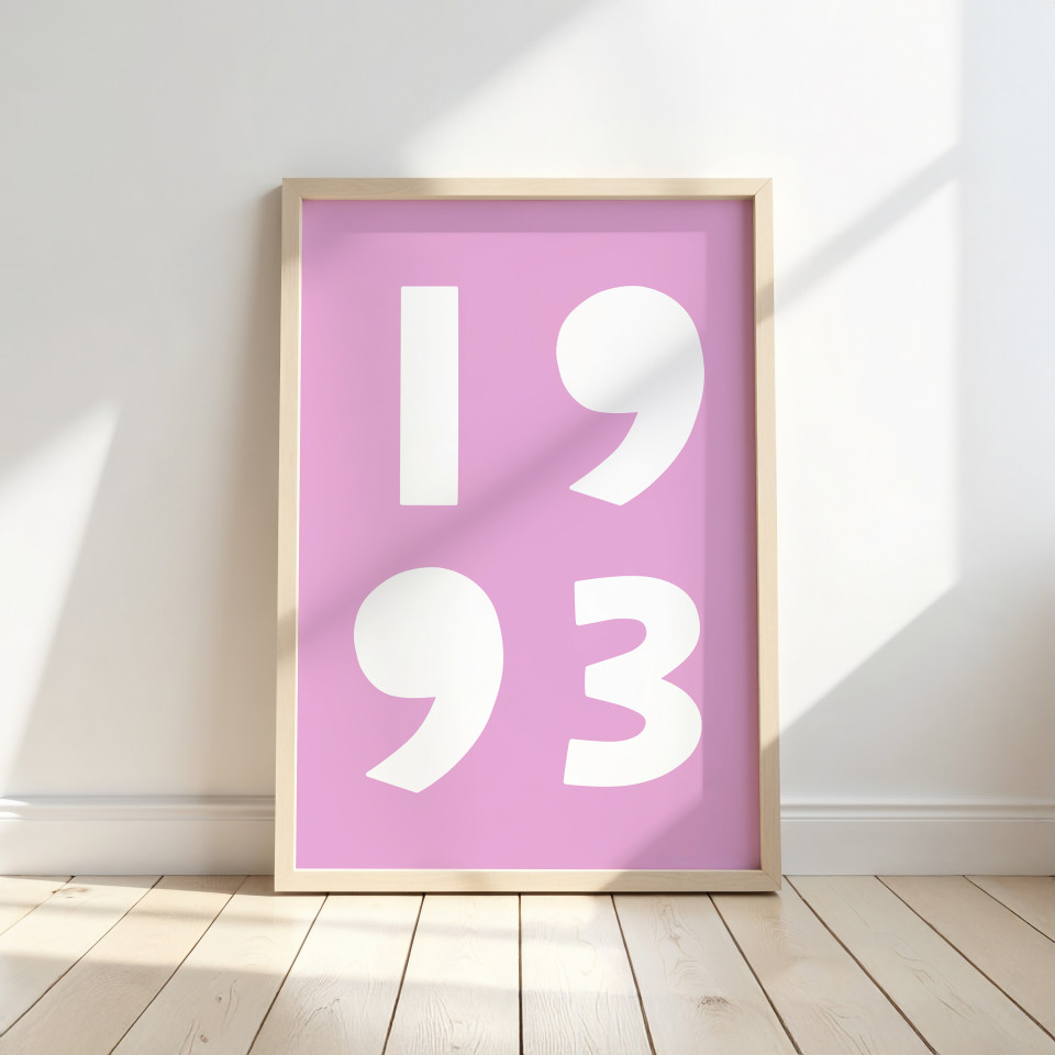 Custom wall art | Year Poster