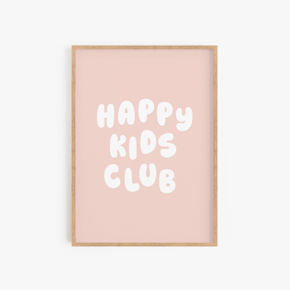 Kids wall art | Happy kids club
