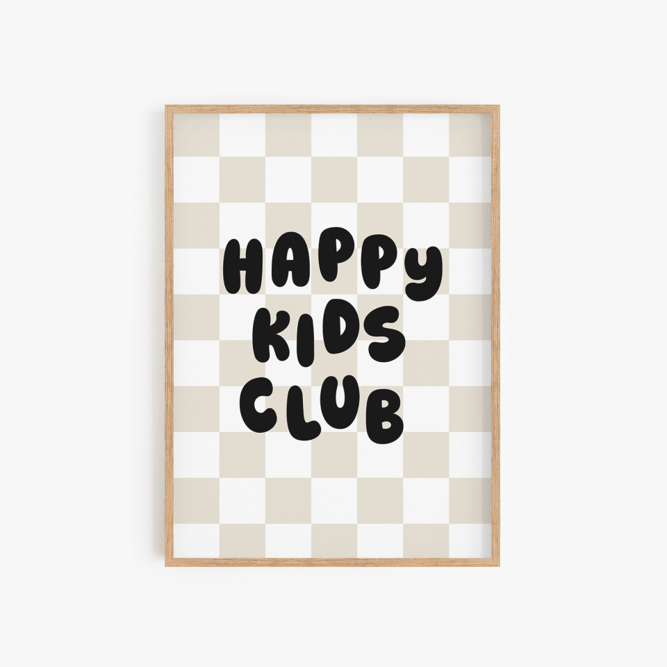 Kids wall art | Happy kids club