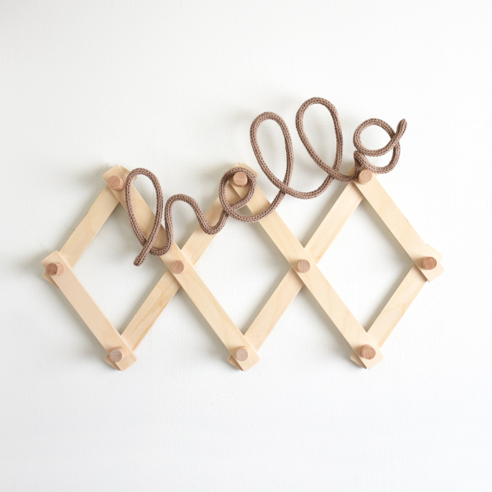 Knitted word | hello 