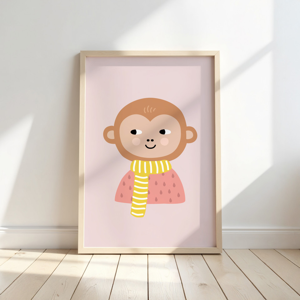 Kids wall art | Monkey