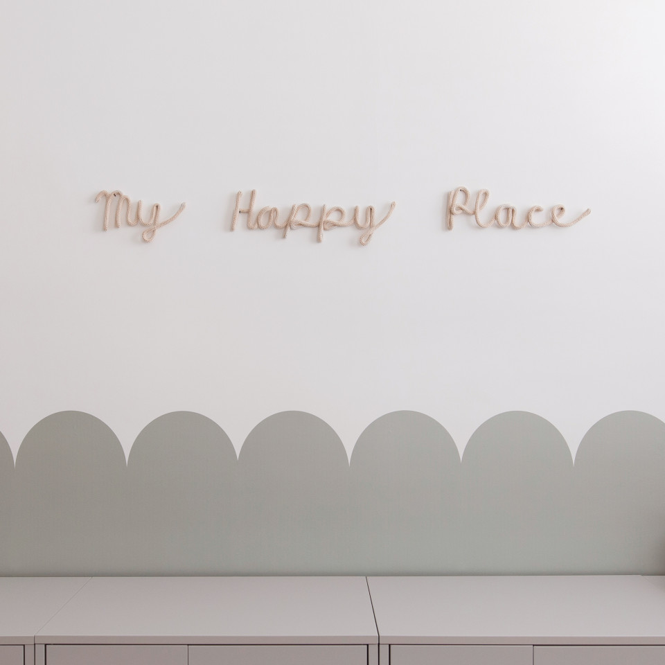 Knitted sign | My happy place