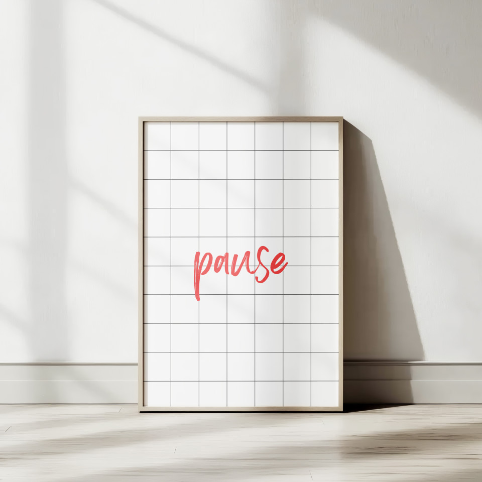 Wall art print | Pause