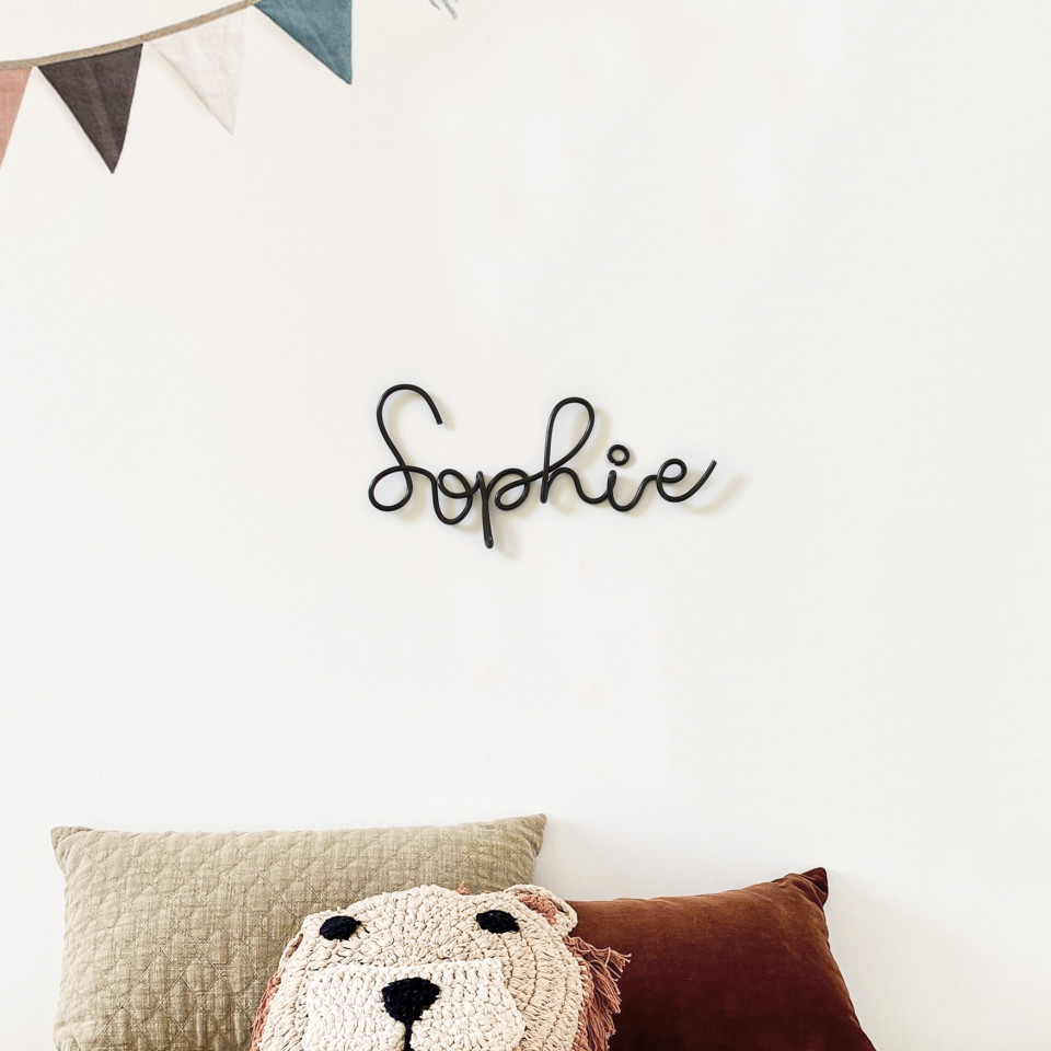 Custom wire word | Sophie font