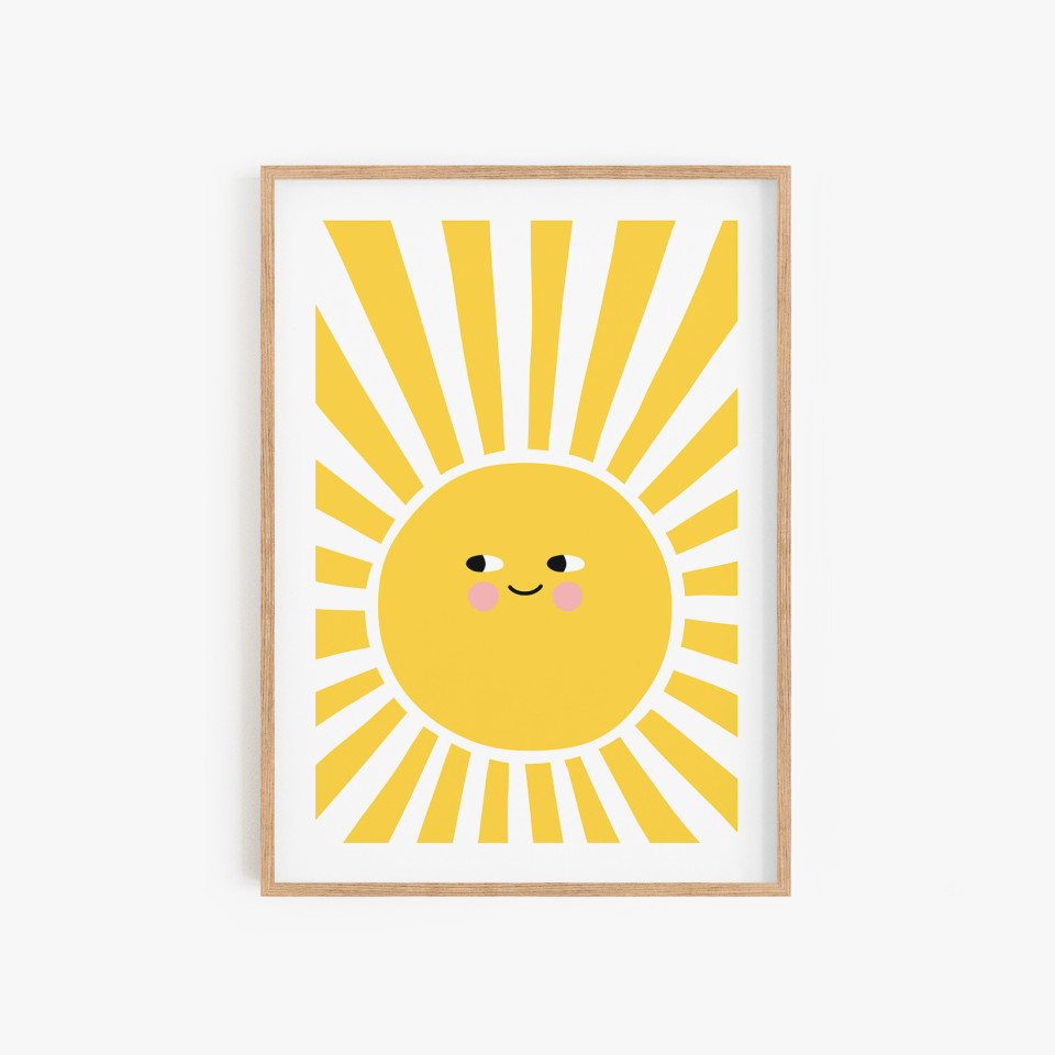 Kids wall art | Sun