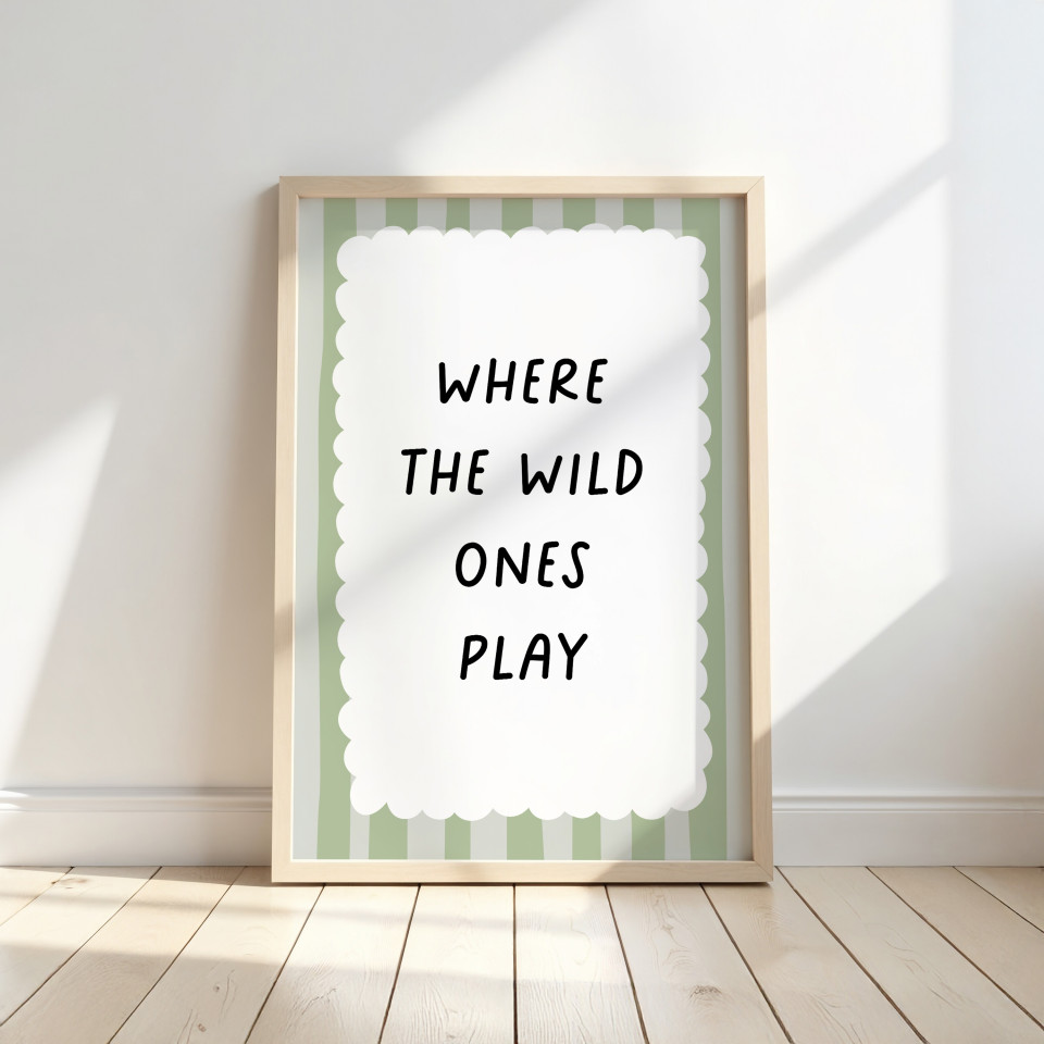 Kids wall art | Where the wild ones