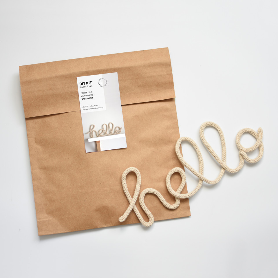 Diy kit | Knitted name or word