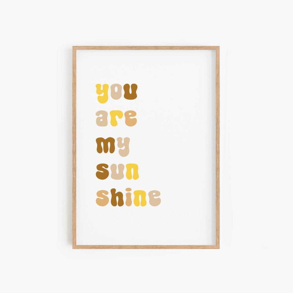 Kids wall art | You are my sunshine